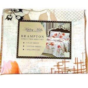 Ashley Mills Twin Sheet Set in Brampton Pattern